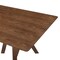 Armen Living Cortina and Jackie 5 Piece Walnut Rectangular Dining Set SETCODIWA5E - alternate 4